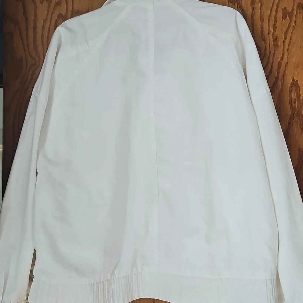 Hunt Club Vintage Windbreaker M Cotton/Poly VGUC White Unisex